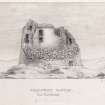 View of Dun Carloway broch.
Titled: 'Carloway Castle. Dun Charlobhaigh'.