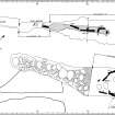 El Gran Grifón wreck-site, general plan, showing the phases of excavation.