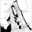 General plan of Stroms Hellier showing the main area of wreckage (labelled "grid") (1977).