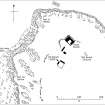 Duart Castle and environs showing the position of the survey grid associated with the Duart Point shipwreck.