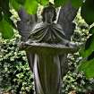 Image showing a statue of an angel holding a feather, Seafield Cemetery, Edinburgh.