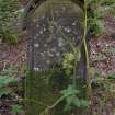 View of gravestone in memory of Alexander, George and Mary Muir, Newington Cemetery, Edinburgh.