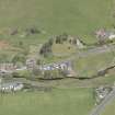 Oblique aerial view of Roberton Parish Church, looking to the NNW.