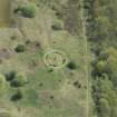 Oblique aerial view of Sighthill Park Stone Circle, looking to the ESE.