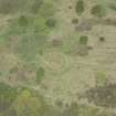 Oblique aerial view of Sighthill Park Stone Circle, looking to the N.