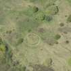 Oblique aerial view of Sighthill Park Stone Circle, looking to the NW.