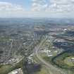 General oblique aerial view of Glasgow centred on the M74 extension at Rutherglen, looking to the W.