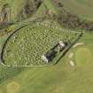 Oblique aerial view of St Mary's Church, looking to the SW.