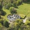 Oblique aerial view of Auchmacoy Country House, looking to the SSE.