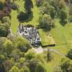 Oblique aerial view of Auchmacoy Country House, looking to the SE.