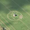 Oblique aerial view of Auchmacoy Dovecot, looking to the SSW.