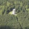 Oblique aerial view of Pitfour House Observatory, looking to the WSW.