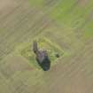 Oblique aerial view of Fedderate Castle, looking to the SW.