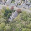 Oblique aerial view of St John's Church, looking to the SW.