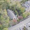 Oblique aerial view of St John's Church, looking to the ESE.