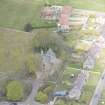 Oblique aerial view of New Pitsligo Parish Church, looking to the NNW.