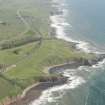 Oblique aerial view of Stonehaven Golf Course, looking to the NNW.