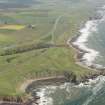 Oblique aerial view of Stonehaven Golf Course, looking to the NNW.