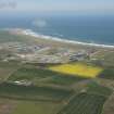 Oblique aerial view of St Fergus Gas Terminal, looking to the E.