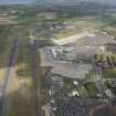 Oblique aerial view of Edinburgh Airport, looking to the NE.