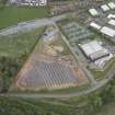 Oblique aerial view of Solar Panel field, Hardengreen Business Centre, looking to the NW.