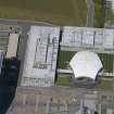 Oblique aerial view of Science and Engineering Building, looking to the N.