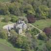 Oblique aerial view of Skene House, looking to the ESE.