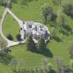 Oblique aerial view of Linton House, looking to the WSW.