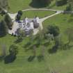 Oblique aerial view of Linton House, looking to the S.