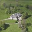 Oblique aerial view of Linton House, looking to the NNW.