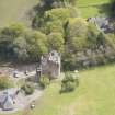 Oblique aerial view of Tillycairn House, looking to the S.
