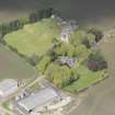 Oblique aerial view of Tillycairn House, looking to the N.