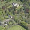 General oblique aerial view of Kemnay House with adjacent farm house, looking to the E.