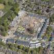 General oblique aerial view of the construction site of Oakhill Grange Housing Estate on the site of the former Oakbank Approved School, looking to the NE.