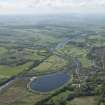 General oblique aerial view of the River Dee with Deeside Golf Course, Aspire Golf centre, Inchgarth Reservoir and Cults adajacent, looking to the SW.