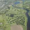 General oblique aerial view of Deeside Golf Course with adjacent Inchgarth reservoir and Aspire Golf Centre, looking to the ENE.