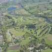 General oblique aerial view of the River Dee centred on Deeside Golf Course, looking to the E.