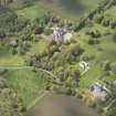 General oblique aerial view of Skene House with adjacent walled garden, looking to the W.