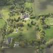 General oblique aerial view of Skene House with adjacent walled garden, looking to the SW.