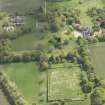 General oblique aerial view of Skene House with adjacent walled garden, looking to the SSE.