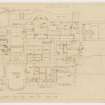 Auchendennan Castle, S.Y.H.A.
Ground floor plan showing alterations.