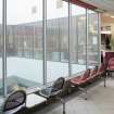 Interior. View from South West of glazed lightwell leading to pool below.