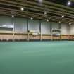 Interior. View looking across the carpet bowls hall, taken from south west.