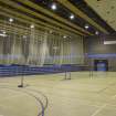 Interior. View from the north east, looking across the main sports hall.