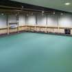 Interior. View from west end of the viewing baclony, looking across the carpet bowls hall.