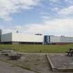 View from south west, looking across the Beach park to the side and rear elevations of the Magnum Centre.