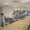 Interior. View looking along the gymnasium.