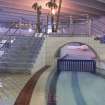 Interior. View looking north within the swimming pool hall.