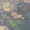 Oblique aerial view of the fish trap at Toaichean-Dubha, looking SW.