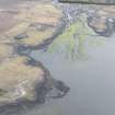 Oblique aerial view of the fish traps at Kinloch, Dunvegan, looking NE.